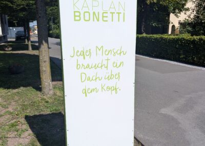 Sozialeinrichtung Kaplan Bonetti in Dornbirn, Tafel